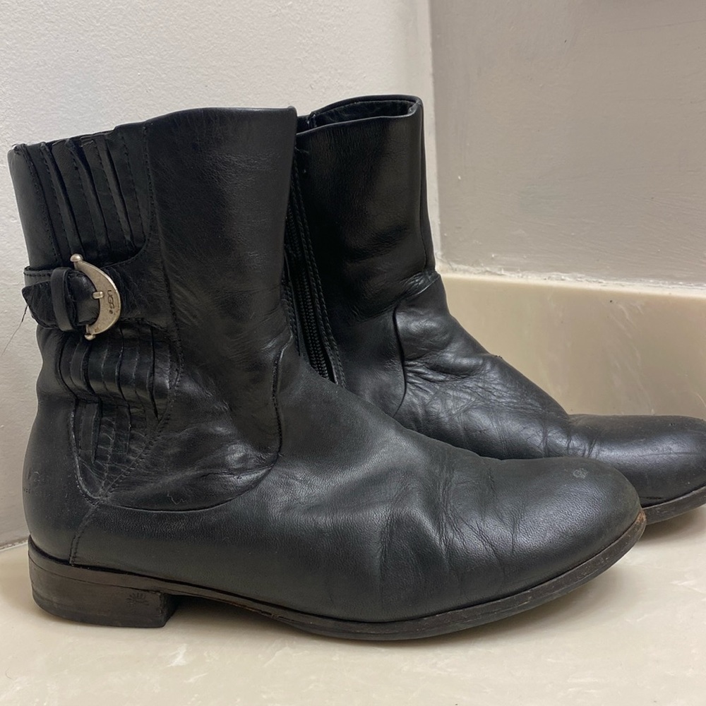 Leather UGG boots.  Extremely comfortable